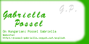 gabriella possel business card